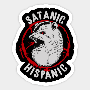 Satanic Hispanic - Baphomet Occult Possum Gift Sticker